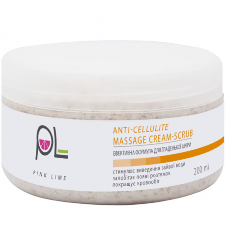 Anti-cellulite massage cream-scrub Pink Lime™, 200 ml