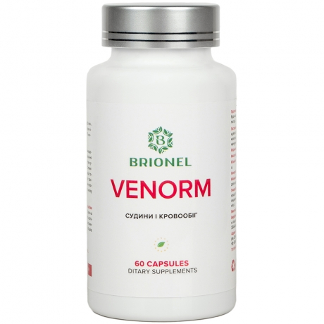Венорм, для сосудов и кровообращения, Venorm Brionel, 60 кап
