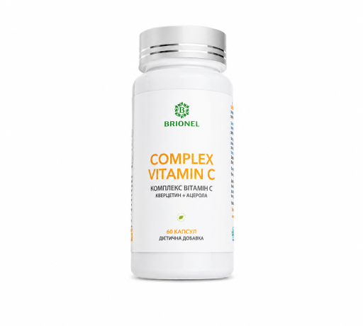 Витамин С (с кверцетином и ацеролой), Vitamin C Brionel, 60 кап