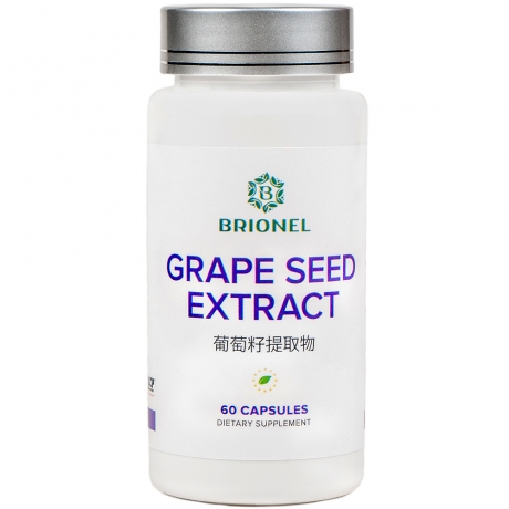 Экстракт косточки винограда, Grape seed extract Brionel, 60 кап