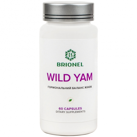 Wild Yam, normalization of menstrual cycle and hormones, Brionel, 60 cap.