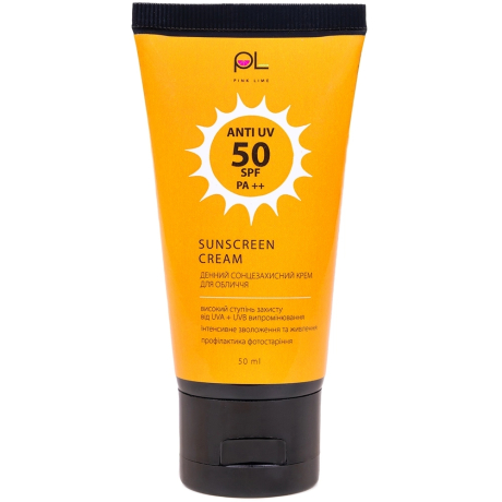 Сонцезахисний крем для обличчя SPF 50 Pink Lime™, 50 мл